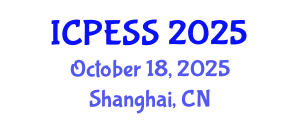International Conference on Physical Education and Sport Science (ICPESS) October 18, 2025 - Shanghai, China
