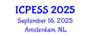 International Conference on Physical Education and Sport Science (ICPESS) September 16, 2025 - Amsterdam, Netherlands