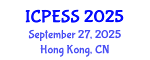 International Conference on Physical Education and Sport Science (ICPESS) September 27, 2025 - Hong Kong, China