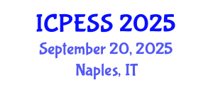 International Conference on Physical Education and Sport Science (ICPESS) September 20, 2025 - Naples, Italy