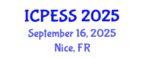 International Conference on Physical Education and Sport Science (ICPESS) September 16, 2025 - Nice, France