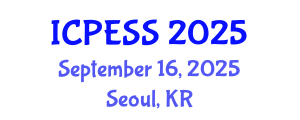 International Conference on Physical Education and Sport Science (ICPESS) September 16, 2025 - Seoul, Republic of Korea