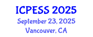 International Conference on Physical Education and Sport Science (ICPESS) September 23, 2025 - Vancouver, Canada