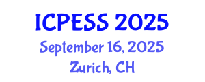 International Conference on Physical Education and Sport Science (ICPESS) September 16, 2025 - Zurich, Switzerland