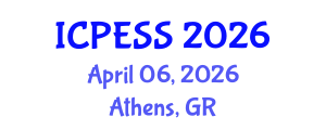 International Conference on Physical Education and Sport Science (ICPESS) April 06, 2026 - Athens, Greece International Conference on Physical Education and Sport Science (ICPESS) April 06, 2026 - Athens, Greece