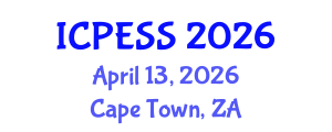 International Conference on Physical Education and Sport Science (ICPESS) April 13, 2026 - Cape Town, South Africa International Conference on Physical Education and Sport Science (ICPESS) April 13, 2026 - Cape Town, South Africa