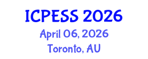 International Conference on Physical Education and Sport Science (ICPESS) April 06, 2026 - Toronto, Australia International Conference on Physical Education and Sport Science (ICPESS) April 06, 2026 - Toronto, Australia