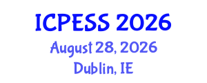 International Conference on Physical Education and Sport Science (ICPESS) August 28, 2026 - Dublin, Ireland International Conference on Physical Education and Sport Science (ICPESS) August 28, 2026 - Dublin, Ireland