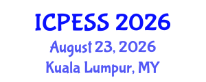 International Conference on Physical Education and Sport Science (ICPESS) August 23, 2026 - Kuala Lumpur, Malaysia International Conference on Physical Education and Sport Science (ICPESS) August 23, 2026 - Kuala Lumpur, Malaysia