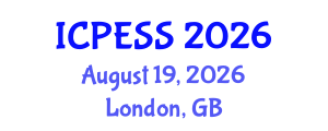 International Conference on Physical Education and Sport Science (ICPESS) August 19, 2026 - London, United Kingdom International Conference on Physical Education and Sport Science (ICPESS) August 19, 2026 - London, United Kingdom