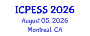 International Conference on Physical Education and Sport Science (ICPESS) August 05, 2026 - Montreal, Canada International Conference on Physical Education and Sport Science (ICPESS) August 05, 2026 - Montreal, Canada