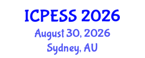 International Conference on Physical Education and Sport Science (ICPESS) August 30, 2026 - Sydney, Australia