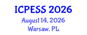 International Conference on Physical Education and Sport Science (ICPESS) August 14, 2026 - Warsaw, Poland
