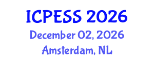 International Conference on Physical Education and Sport Science (ICPESS) December 02, 2026 - Amsterdam, Netherlands International Conference on Physical Education and Sport Science (ICPESS) December 02, 2026 - Amsterdam, Netherlands