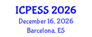 International Conference on Physical Education and Sport Science (ICPESS) December 16, 2026 - Barcelona, Spain International Conference on Physical Education and Sport Science (ICPESS) December 16, 2026 - Barcelona, Spain