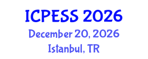 International Conference on Physical Education and Sport Science (ICPESS) December 20, 2026 - Istanbul, Turkey International Conference on Physical Education and Sport Science (ICPESS) December 20, 2026 - Istanbul, Turkey