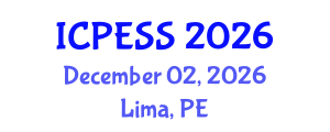 International Conference on Physical Education and Sport Science (ICPESS) December 02, 2026 - Lima, Peru International Conference on Physical Education and Sport Science (ICPESS) December 02, 2026 - Lima, Peru