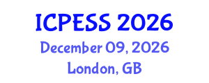 International Conference on Physical Education and Sport Science (ICPESS) December 09, 2026 - London, United Kingdom International Conference on Physical Education and Sport Science (ICPESS) December 09, 2026 - London, United Kingdom