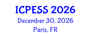 International Conference on Physical Education and Sport Science (ICPESS) December 30, 2026 - Paris, France International Conference on Physical Education and Sport Science (ICPESS) December 30, 2026 - Paris, France