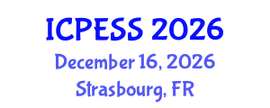 International Conference on Physical Education and Sport Science (ICPESS) December 16, 2026 - Strasbourg, France International Conference on Physical Education and Sport Science (ICPESS) December 16, 2026 - Strasbourg, France