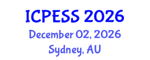 International Conference on Physical Education and Sport Science (ICPESS) December 02, 2026 - Sydney, Australia International Conference on Physical Education and Sport Science (ICPESS) December 02, 2026 - Sydney, Australia