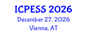 International Conference on Physical Education and Sport Science (ICPESS) December 27, 2026 - Vienna, Austria International Conference on Physical Education and Sport Science (ICPESS) December 27, 2026 - Vienna, Austria