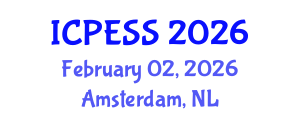 International Conference on Physical Education and Sport Science (ICPESS) February 02, 2026 - Amsterdam, Netherlands International Conference on Physical Education and Sport Science (ICPESS) February 02, 2026 - Amsterdam, Netherlands