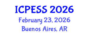 International Conference on Physical Education and Sport Science (ICPESS) February 23, 2026 - Buenos Aires, Argentina International Conference on Physical Education and Sport Science (ICPESS) February 23, 2026 - Buenos Aires, Argentina