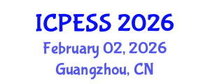 International Conference on Physical Education and Sport Science (ICPESS) February 02, 2026 - Guangzhou, China International Conference on Physical Education and Sport Science (ICPESS) February 02, 2026 - Guangzhou, China