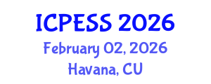 International Conference on Physical Education and Sport Science (ICPESS) February 02, 2026 - Havana, Cuba International Conference on Physical Education and Sport Science (ICPESS) February 02, 2026 - Havana, Cuba