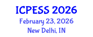 International Conference on Physical Education and Sport Science (ICPESS) February 23, 2026 - New Delhi, India International Conference on Physical Education and Sport Science (ICPESS) February 23, 2026 - New Delhi, India