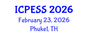 International Conference on Physical Education and Sport Science (ICPESS) February 23, 2026 - Phuket, Thailand International Conference on Physical Education and Sport Science (ICPESS) February 23, 2026 - Phuket, Thailand