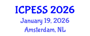 International Conference on Physical Education and Sport Science (ICPESS) January 19, 2026 - Amsterdam, Netherlands International Conference on Physical Education and Sport Science (ICPESS) January 19, 2026 - Amsterdam, Netherlands