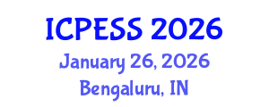 International Conference on Physical Education and Sport Science (ICPESS) January 26, 2026 - Bengaluru, India International Conference on Physical Education and Sport Science (ICPESS) January 26, 2026 - Bengaluru, India
