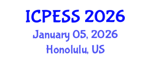 International Conference on Physical Education and Sport Science (ICPESS) January 05, 2026 - Honolulu, United States International Conference on Physical Education and Sport Science (ICPESS) January 05, 2026 - Honolulu, United States