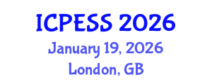 International Conference on Physical Education and Sport Science (ICPESS) January 19, 2026 - London, United Kingdom International Conference on Physical Education and Sport Science (ICPESS) January 19, 2026 - London, United Kingdom