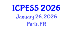International Conference on Physical Education and Sport Science (ICPESS) January 26, 2026 - Paris, France International Conference on Physical Education and Sport Science (ICPESS) January 26, 2026 - Paris, France