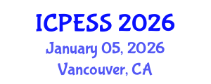 International Conference on Physical Education and Sport Science (ICPESS) January 05, 2026 - Vancouver, Canada International Conference on Physical Education and Sport Science (ICPESS) January 05, 2026 - Vancouver, Canada