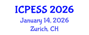International Conference on Physical Education and Sport Science (ICPESS) January 14, 2026 - Zurich, Switzerland