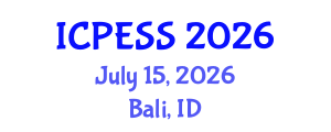 International Conference on Physical Education and Sport Science (ICPESS) July 15, 2026 - Bali, Indonesia International Conference on Physical Education and Sport Science (ICPESS) July 15, 2026 - Bali, Indonesia