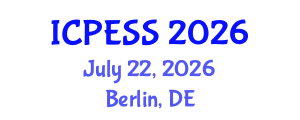 International Conference on Physical Education and Sport Science (ICPESS) July 22, 2026 - Berlin, Germany International Conference on Physical Education and Sport Science (ICPESS) July 22, 2026 - Berlin, Germany