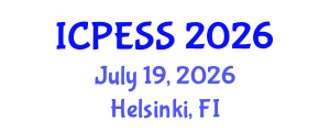 International Conference on Physical Education and Sport Science (ICPESS) July 19, 2026 - Helsinki, Finland International Conference on Physical Education and Sport Science (ICPESS) July 19, 2026 - Helsinki, Finland