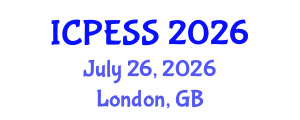 International Conference on Physical Education and Sport Science (ICPESS) July 26, 2026 - London, United Kingdom