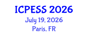International Conference on Physical Education and Sport Science (ICPESS) July 19, 2026 - Paris, France International Conference on Physical Education and Sport Science (ICPESS) July 19, 2026 - Paris, France