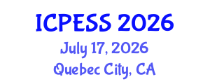 International Conference on Physical Education and Sport Science (ICPESS) July 17, 2026 - Quebec City, Canada International Conference on Physical Education and Sport Science (ICPESS) July 17, 2026 - Quebec City, Canada