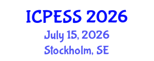 International Conference on Physical Education and Sport Science (ICPESS) July 15, 2026 - Stockholm, Sweden International Conference on Physical Education and Sport Science (ICPESS) July 15, 2026 - Stockholm, Sweden