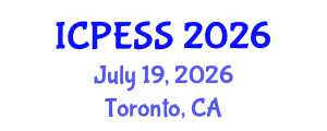 International Conference on Physical Education and Sport Science (ICPESS) July 19, 2026 - Toronto, Canada International Conference on Physical Education and Sport Science (ICPESS) July 19, 2026 - Toronto, Canada