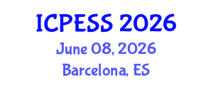 International Conference on Physical Education and Sport Science (ICPESS) June 08, 2026 - Barcelona, Spain International Conference on Physical Education and Sport Science (ICPESS) June 08, 2026 - Barcelona, Spain