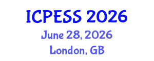 International Conference on Physical Education and Sport Science (ICPESS) June 28, 2026 - London, United Kingdom