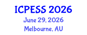 International Conference on Physical Education and Sport Science (ICPESS) June 29, 2026 - Melbourne, Australia International Conference on Physical Education and Sport Science (ICPESS) June 29, 2026 - Melbourne, Australia